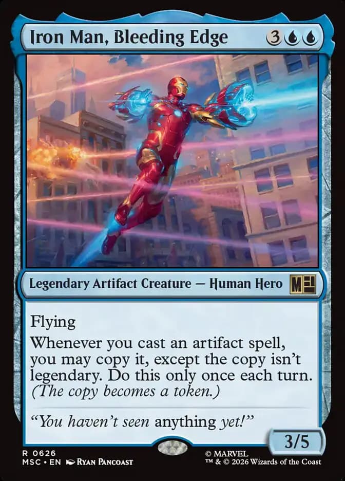 Card image of Iron Man, Bleeding Edge