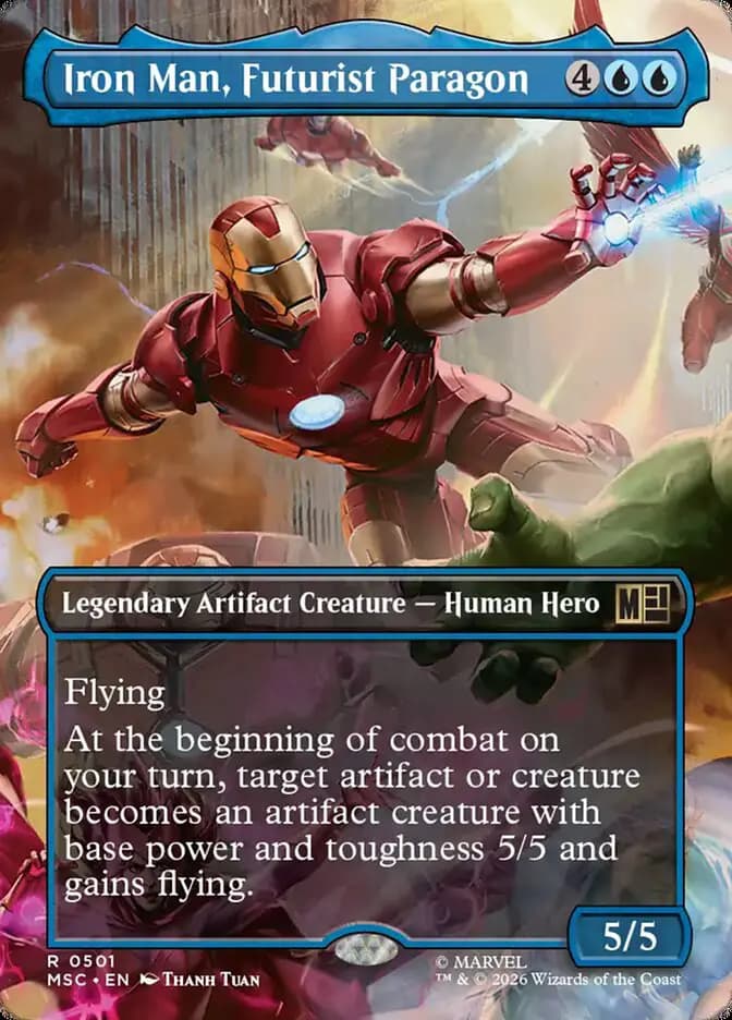 Card image of Iron Man, Futurist Paragon