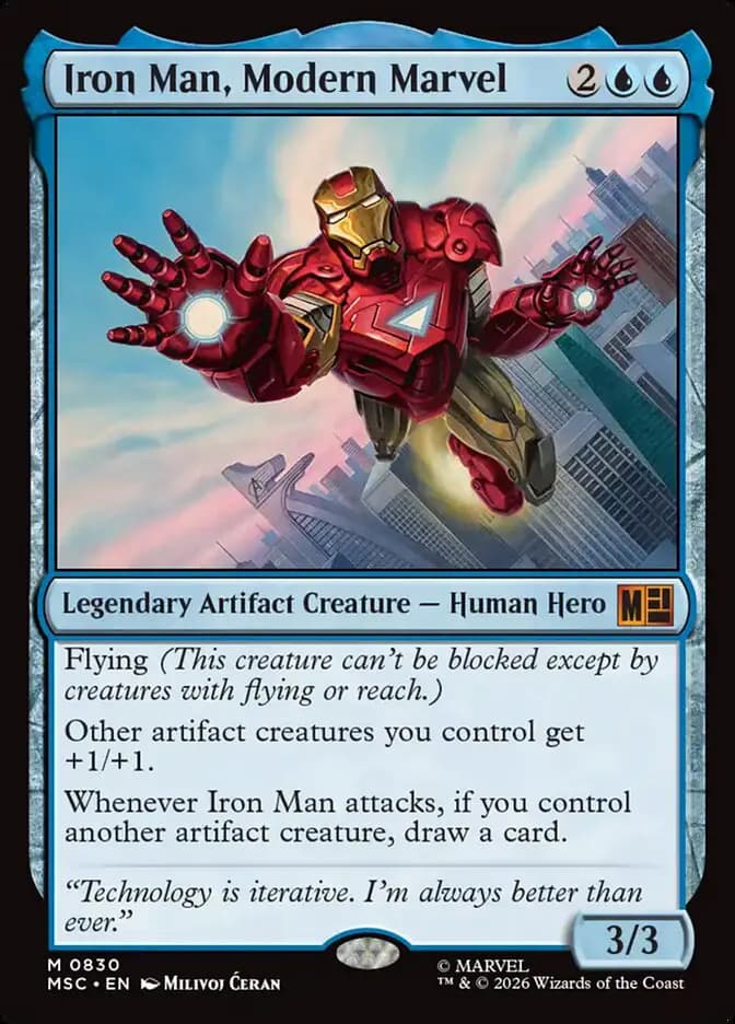 Card image of Iron Man, Modern Marvel