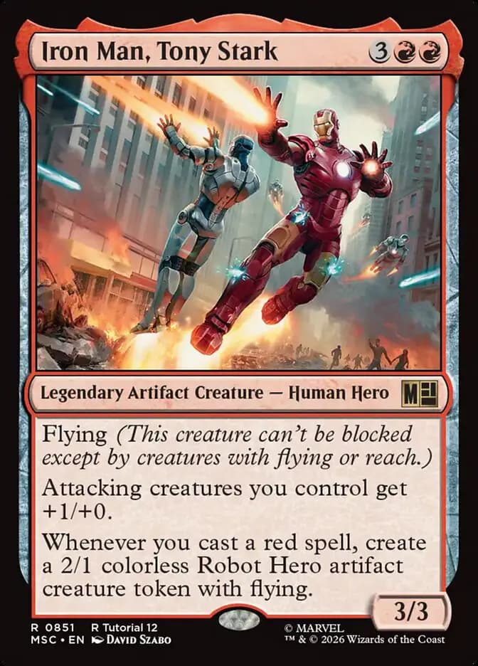 Card image of Iron Man, Tony Stark