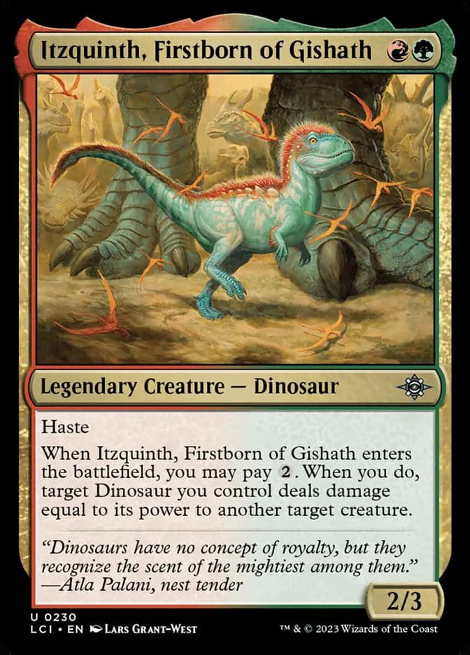 Card image of Itzquinth, Firstborn of Gishath