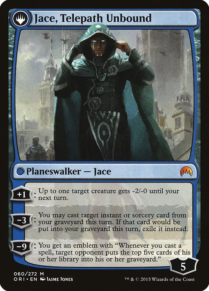 Card image of Jace, Vryn's Prodigy / Jace, Telepath Unbound