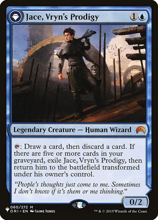 Card image of Jace, Vryn's Prodigy / Jace, Telepath Unbound