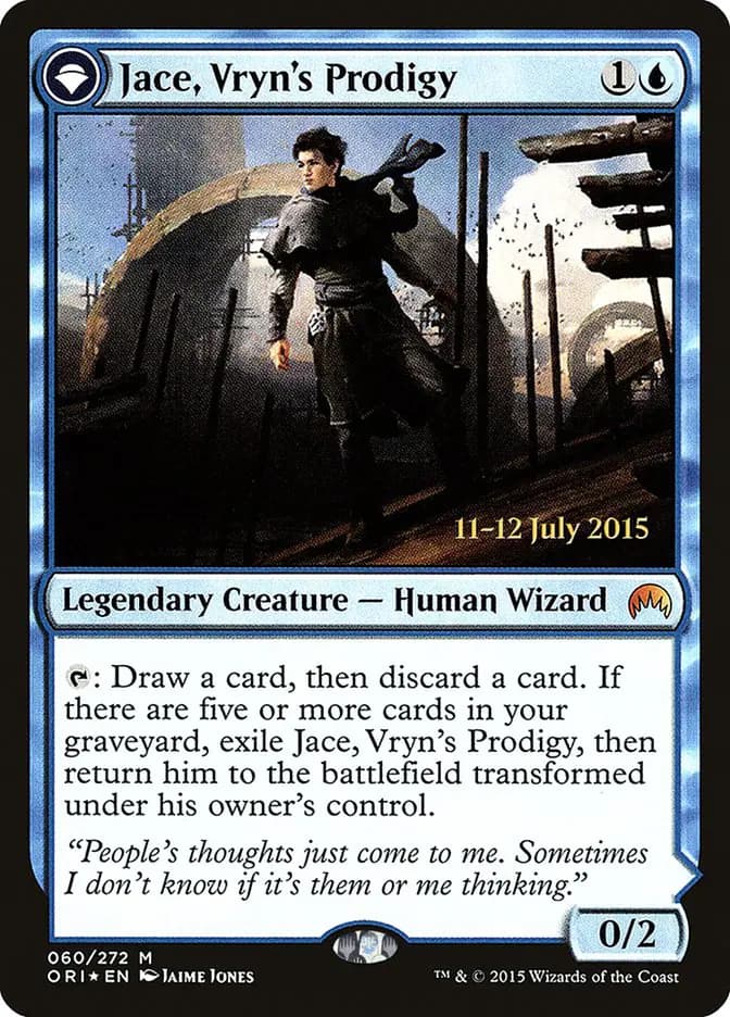 Card image of Jace, Vryn's Prodigy / Jace, Telepath Unbound