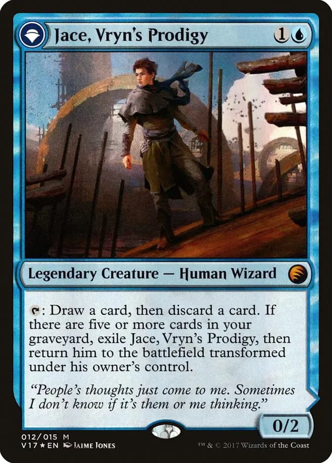 Card image of Jace, Vryn's Prodigy / Jace, Telepath Unbound