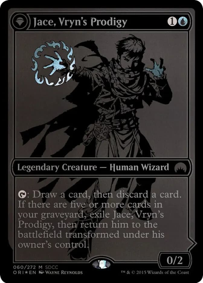 Card image of Jace, Vryn's Prodigy / Jace, Telepath Unbound