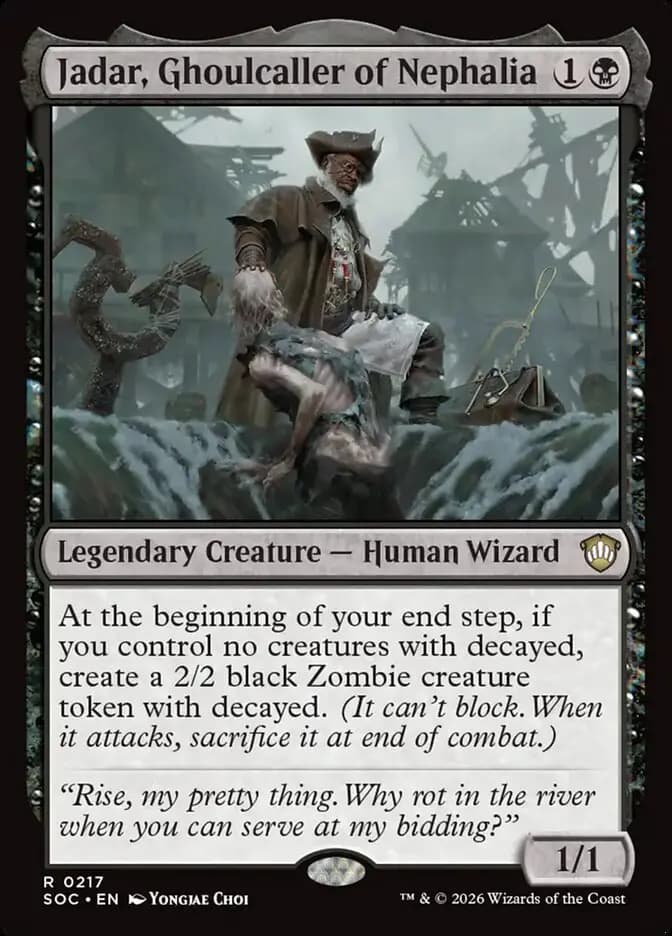 Card image of Jadar, Ghoulcaller of Nephalia