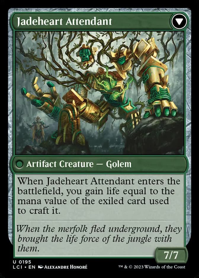 Card image of Jade Seedstones / Jadeheart Attendant