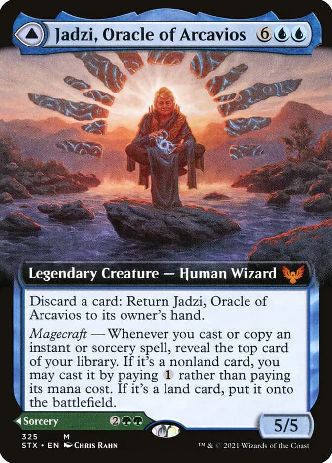 Card image of Jadzi, Oracle of Arcavios / Journey to the Oracle