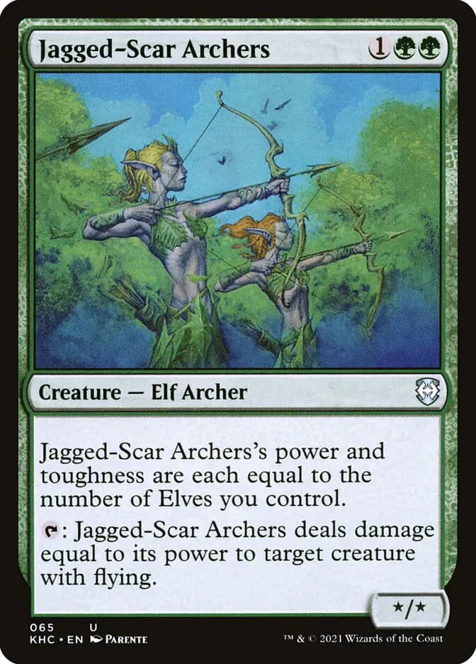 Card image of Jagged-Scar Archers