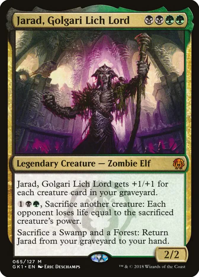 Card image of Jarad, Golgari Lich Lord