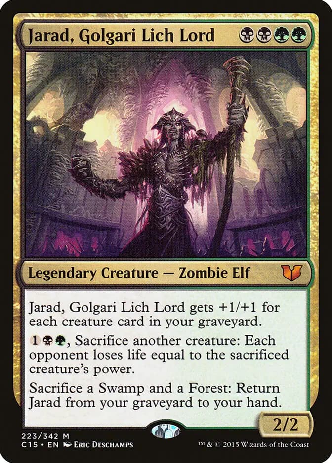 Card image of Jarad, Golgari Lich Lord