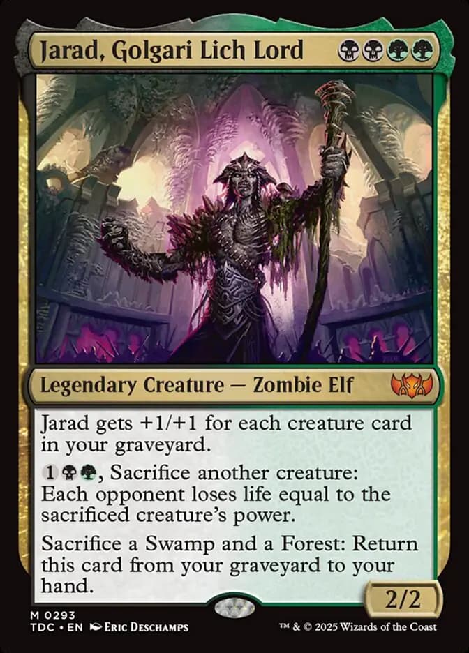 Card image of Jarad, Golgari Lich Lord