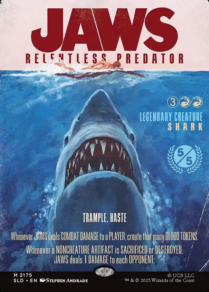 Card image of Jaws, Relentless Predator