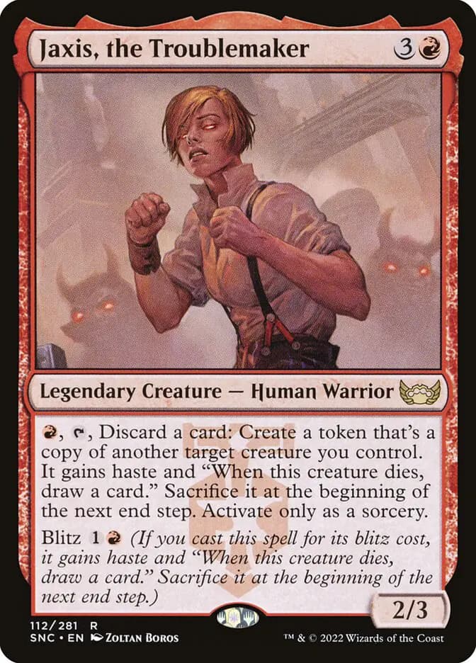 Card image of Jaxis, the Troublemaker