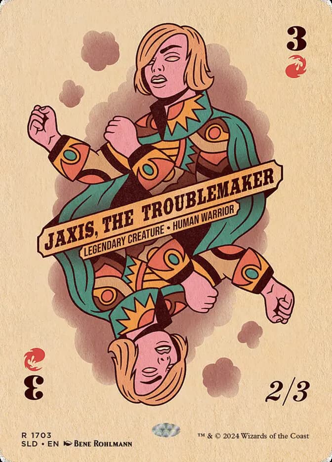 Card image of Jaxis, the Troublemaker