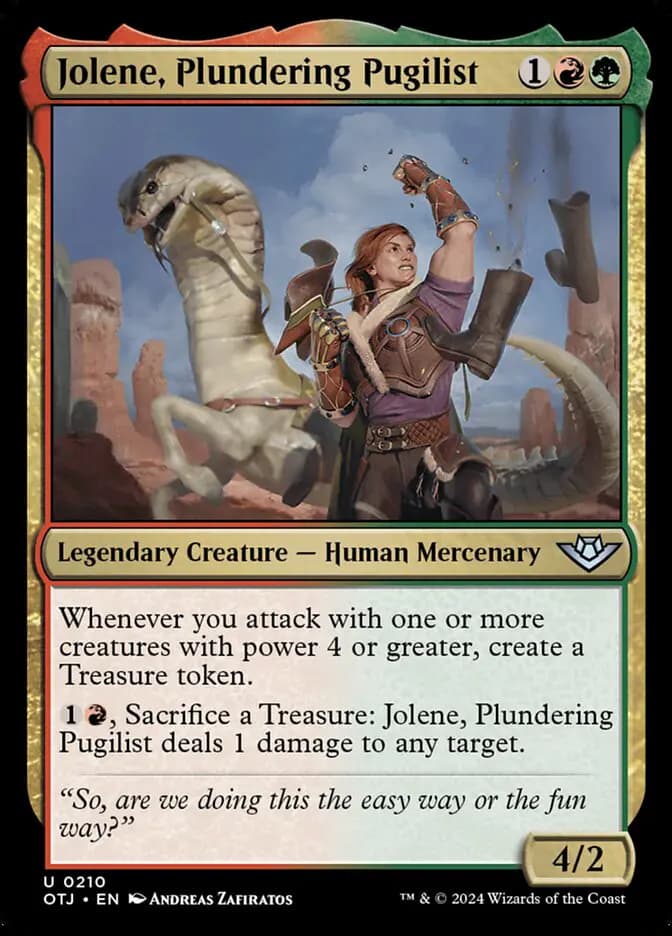 Card image of Jolene, Plundering Pugilist