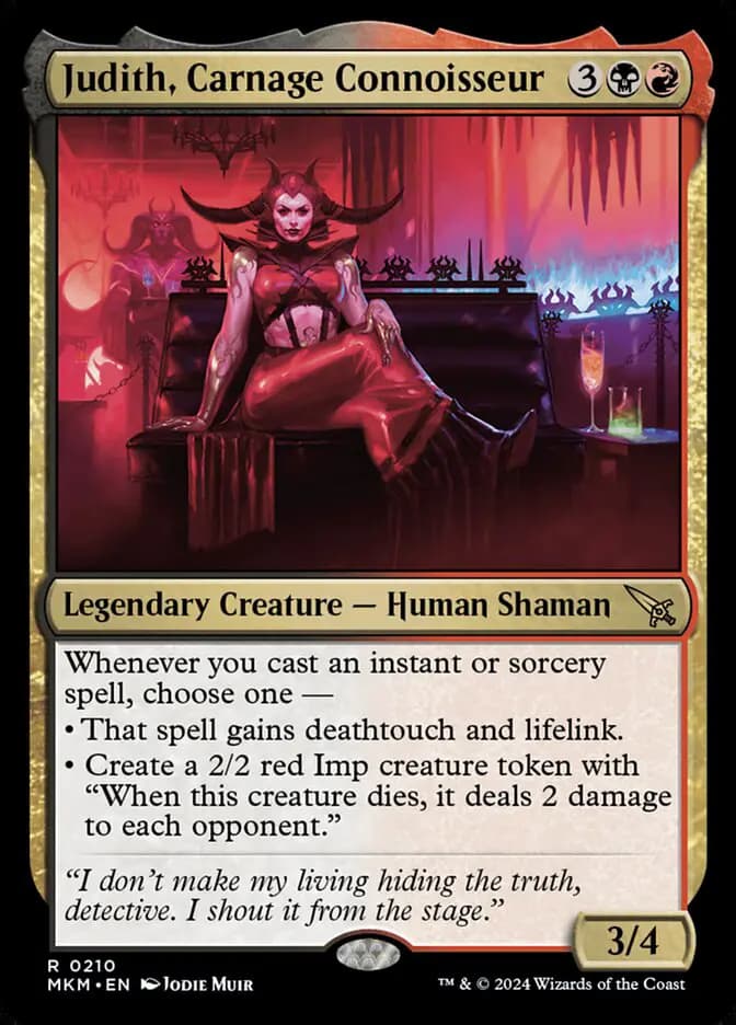 Card image of Judith, Carnage Connoisseur