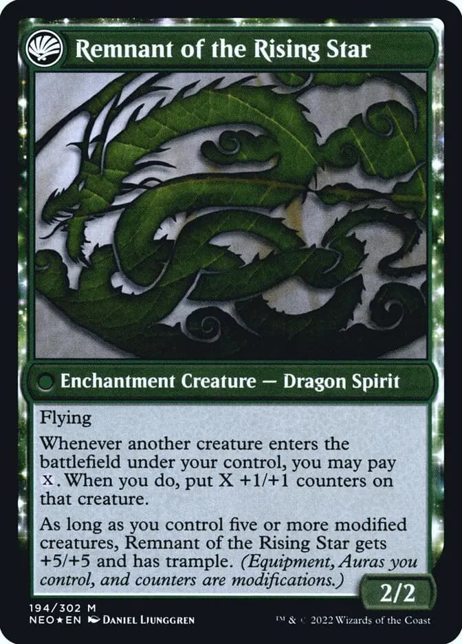 Card image of Jugan Defends the Temple / Remnant of the Rising Star