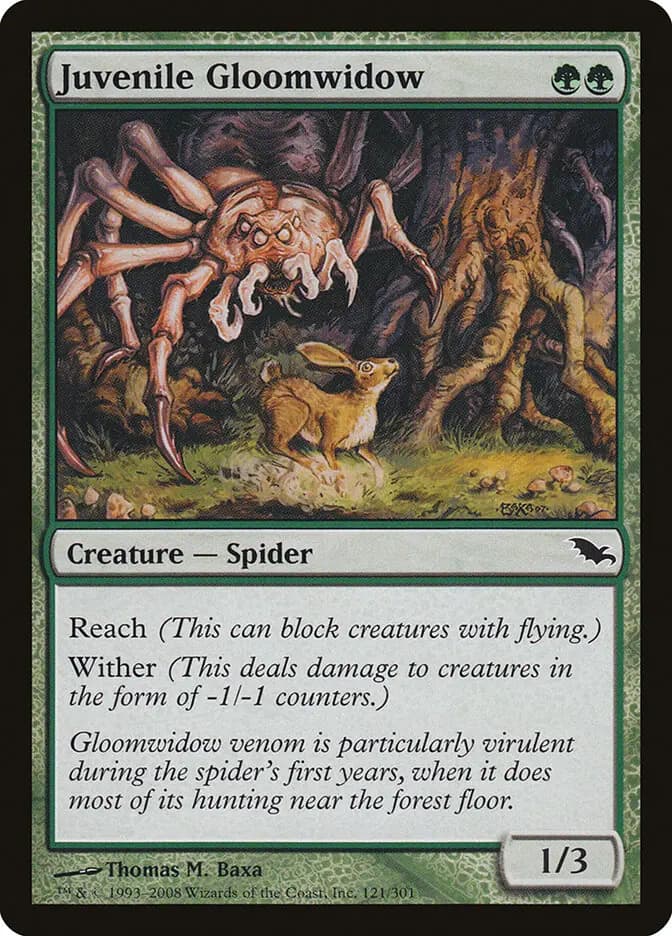 Card image of Juvenile Gloomwidow