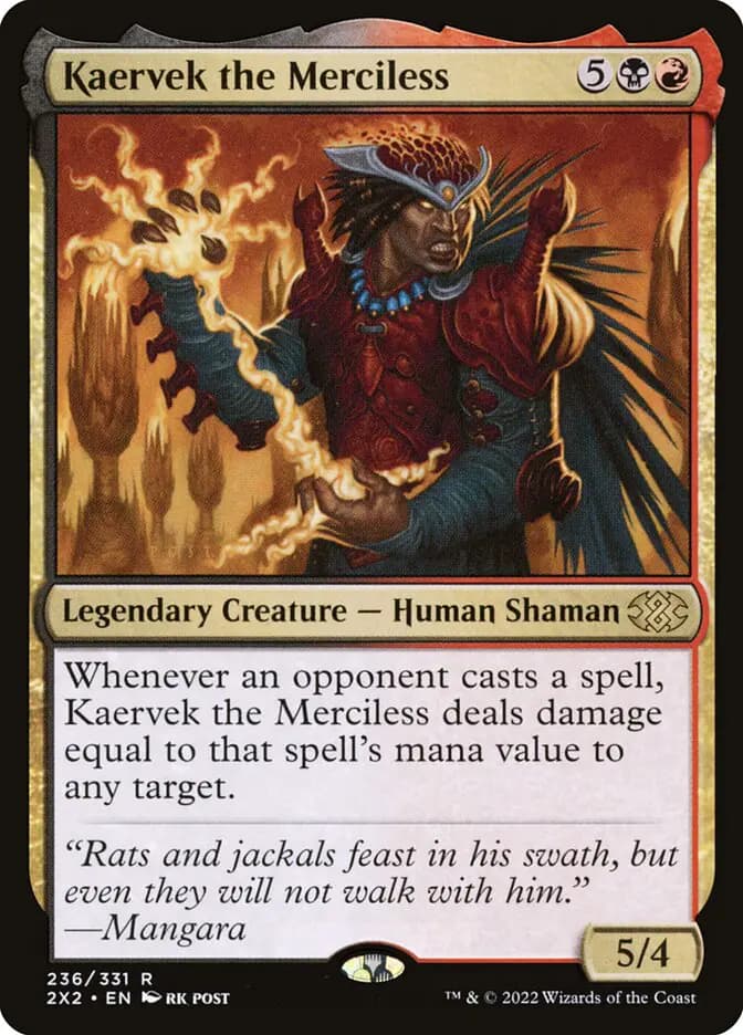 Card image of Kaervek the Merciless