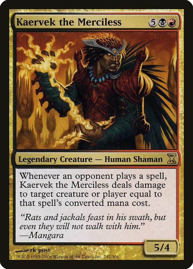 Card image of Kaervek the Merciless