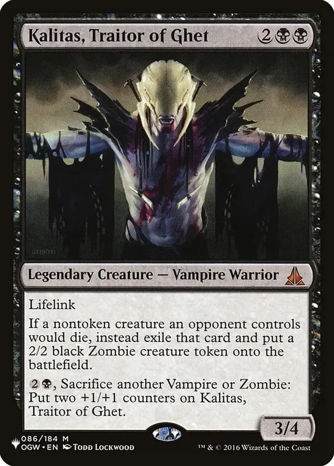 Card image of Kalitas, Traitor of Ghet