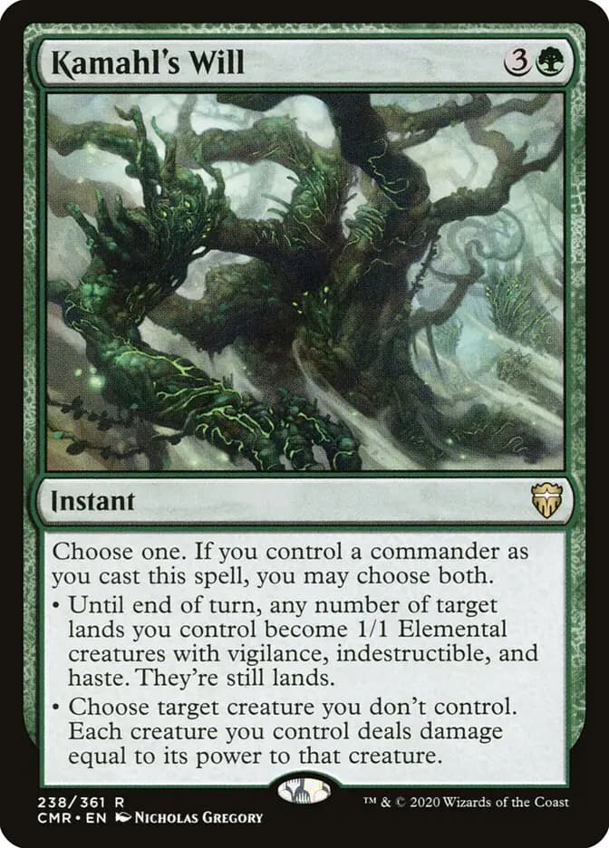 Card image of Kamahl's Will