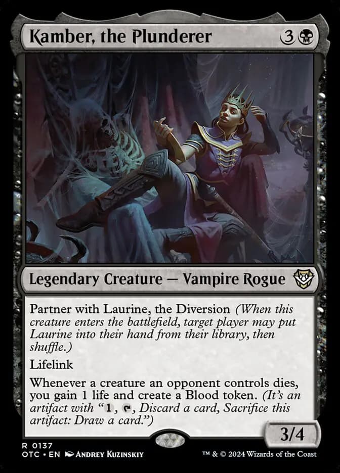 Card image of Kamber, the Plunderer