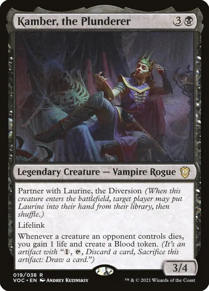 Card image of Kamber, the Plunderer