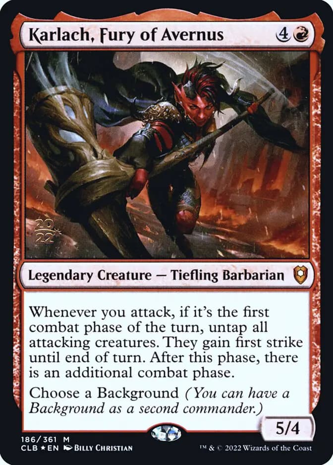 Card image of Karlach, Fury of Avernus