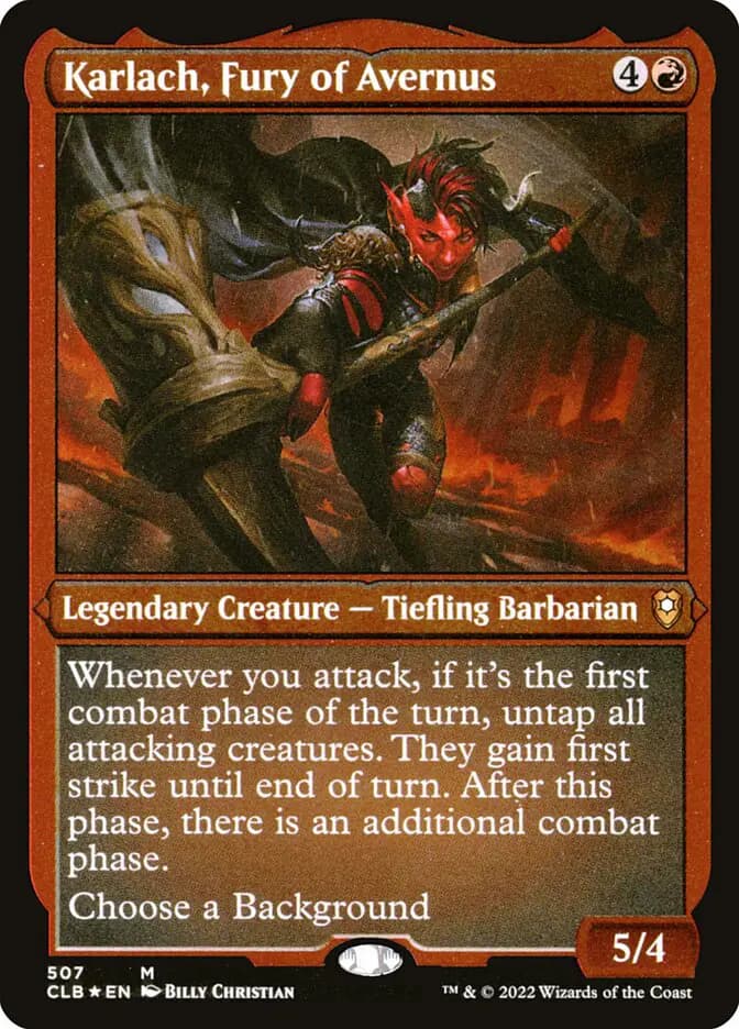 Card image of Karlach, Fury of Avernus
