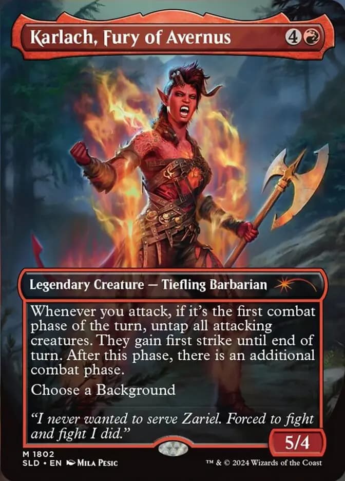 Card image of Karlach, Fury of Avernus