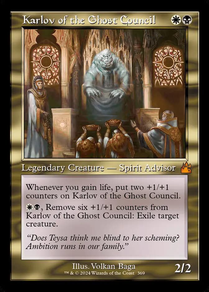 Card image of Karlov of the Ghost Council
