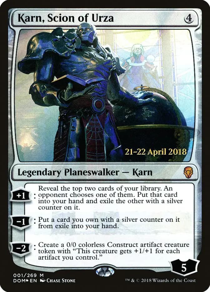 Card image of Karn, Scion of Urza