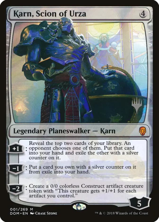 Card image of Karn, Scion of Urza