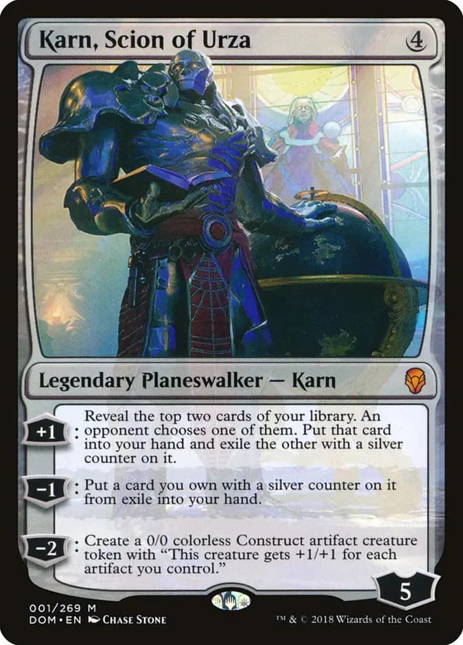 Card image of Karn, Scion of Urza
