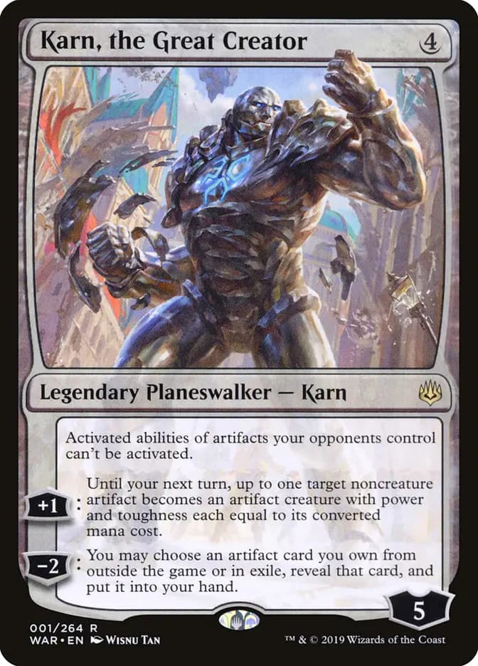 Card image of Karn, the Great Creator