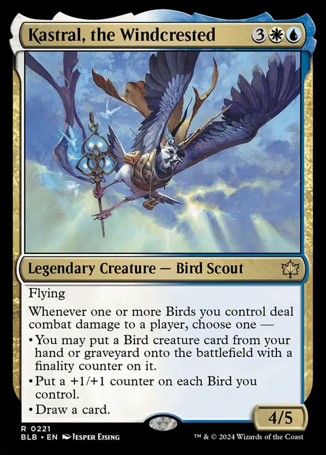 Card image of Kastral, the Windcrested