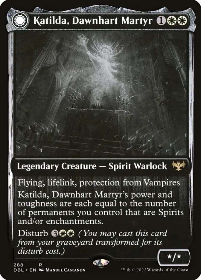 Card image of Katilda, Dawnhart Martyr / Katilda's Rising Dawn