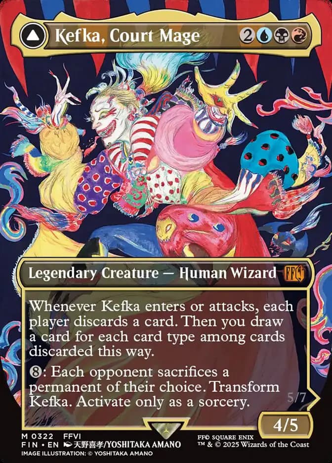 Card image of Kefka, Court Mage / Kefka, Ruler of Ruin