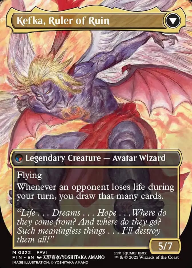 Card image of Kefka, Court Mage / Kefka, Ruler of Ruin