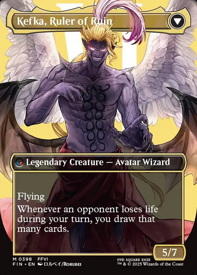 Card image of Kefka, Court Mage / Kefka, Ruler of Ruin
