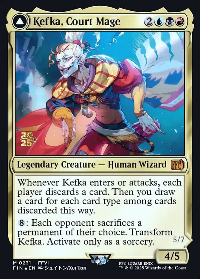 Card image of Kefka, Court Mage / Kefka, Ruler of Ruin
