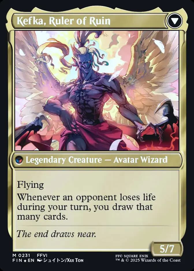 Card image of Kefka, Court Mage / Kefka, Ruler of Ruin