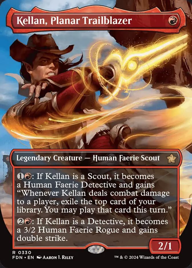 Card image of Kellan, Planar Trailblazer