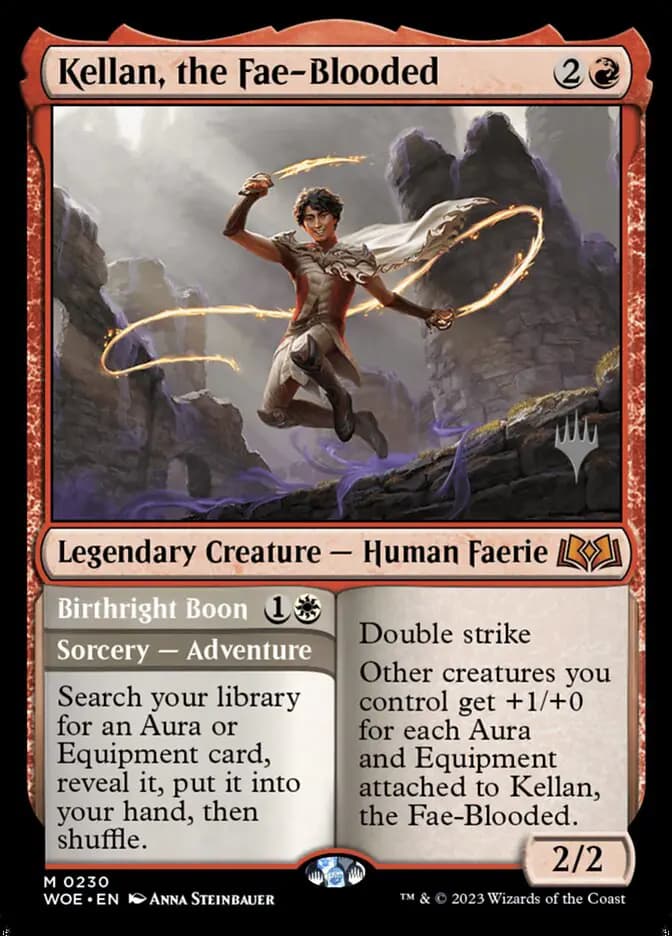 Card image of Kellan, the Fae-Blooded / Birthright Boon