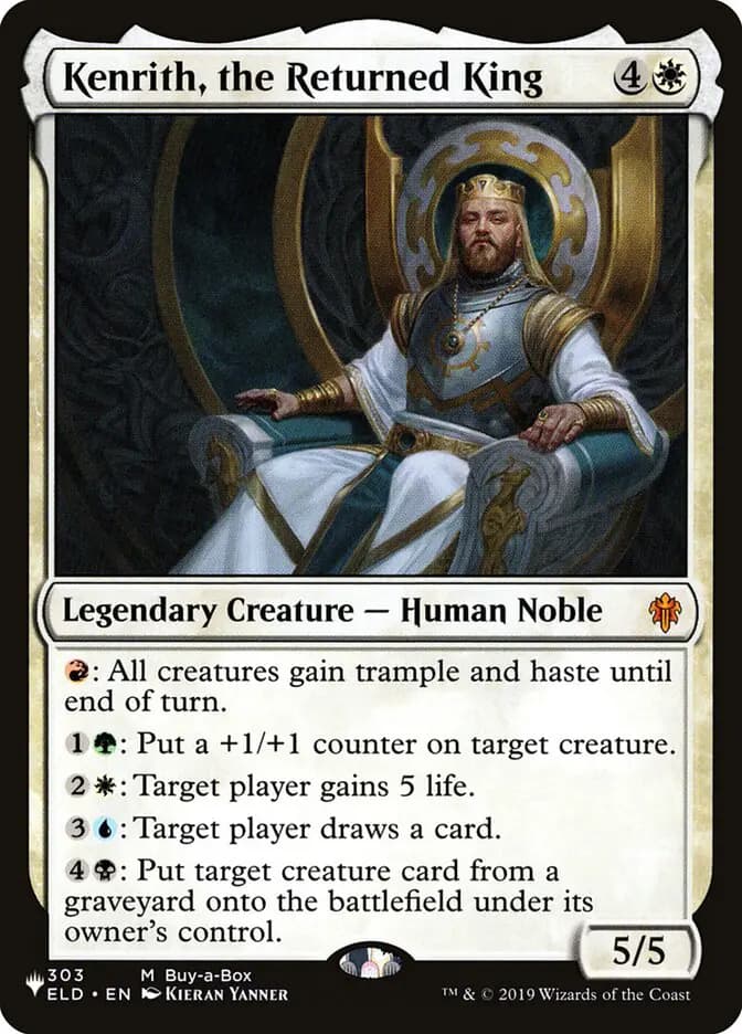 Card image of Kenrith, the Returned King