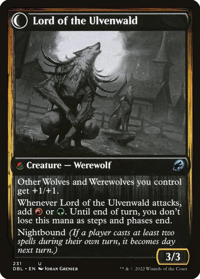 Card image of Kessig Naturalist / Lord of the Ulvenwald