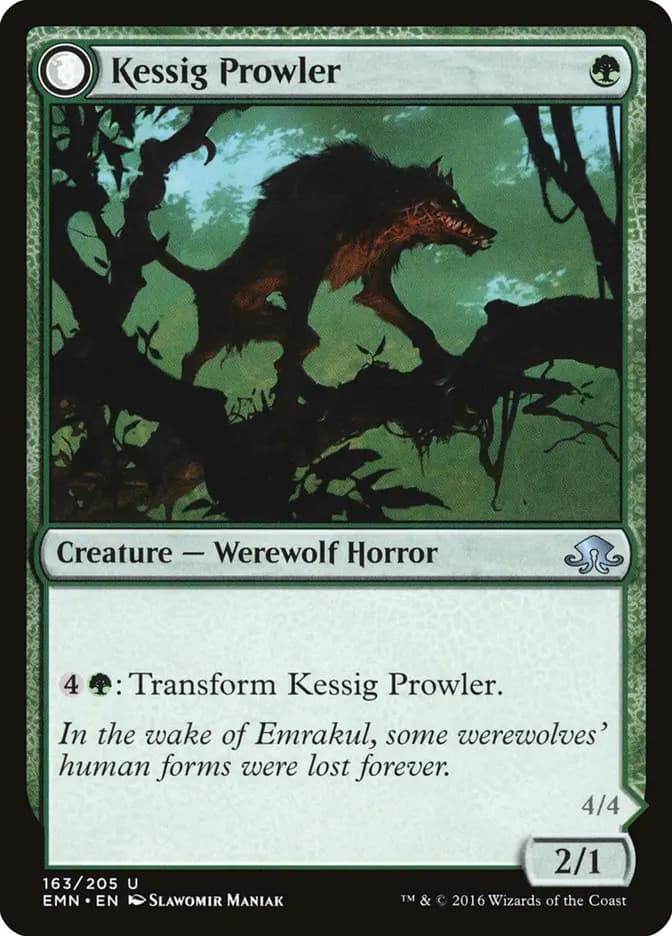 Card image of Kessig Prowler / Sinuous Predator